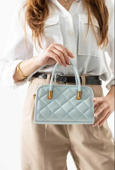 Lisbond Elegance Mathilda Model Bebe Mavisi Kadın El Ve Omuz Çantası ürün görseli 1