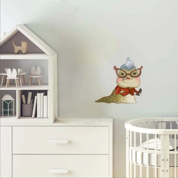 Roz Canavar Ofis Şefi Duvar Stickerı - Resim 2