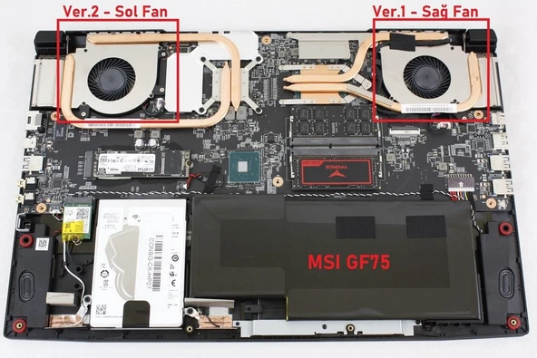 MSI GF75 Thin 9SD Fan V1 (Sağ Fan) ürün görseli 1