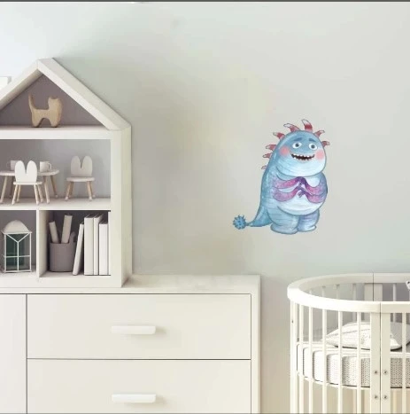Çılgın Canavar Art Çocuk Odası Stickerı - Resim 2