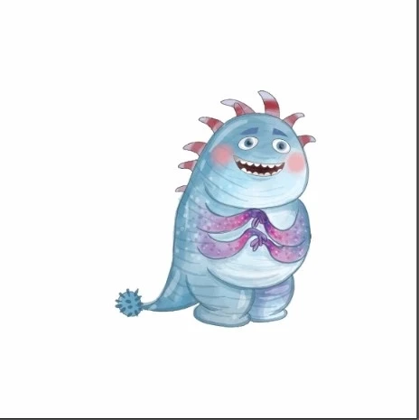 Çılgın Canavar Art Çocuk Odası Stickerı ürün görseli 1