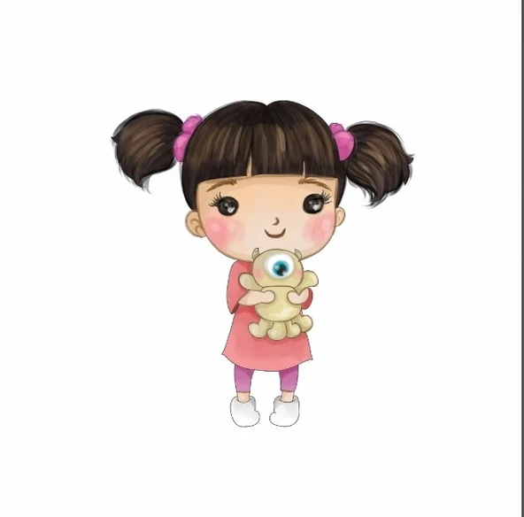 Minik Boo Çocuk Odası Stickerı ürün görseli 1