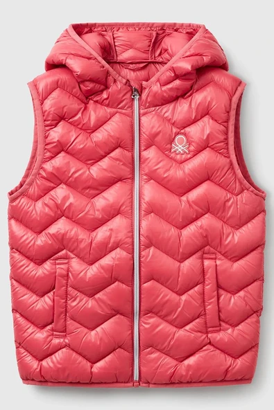 United Colors of Benetton Kız Çocuk Yelek Pembe 21INCJ00Q ürün görseli 1