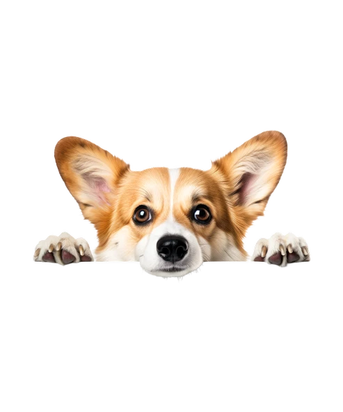 Corgi Yavrusu Duvar Stickerı - Resim 2