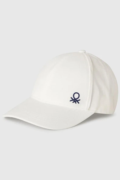 United Colors of Benetton Çocuk Cap Şapka Beyaz 6YCTCA01 ürün görseli 1