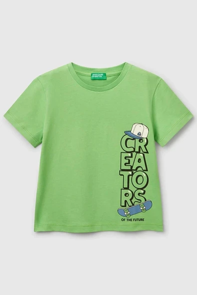 United Colors of Benetton Erkek Çocuk T shirt A.Yeşil 3I1XG10IJ ürün görseli 1