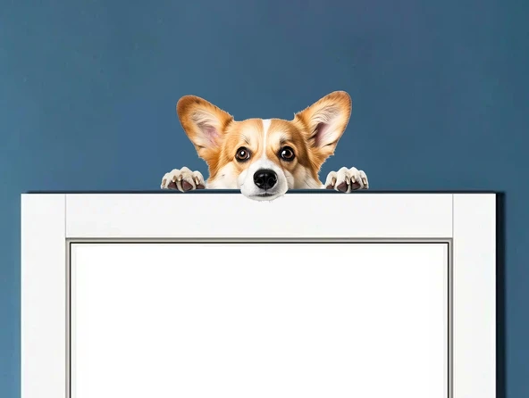 Corgi Yavrusu Duvar Stickerı ürün görseli 1