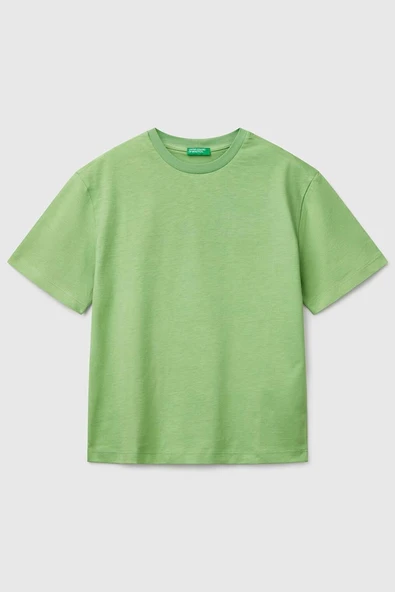 United Colors of Benetton Erkek Çocuk T shirt A.Yeşil 3I1XC10O4 ürün görseli 1