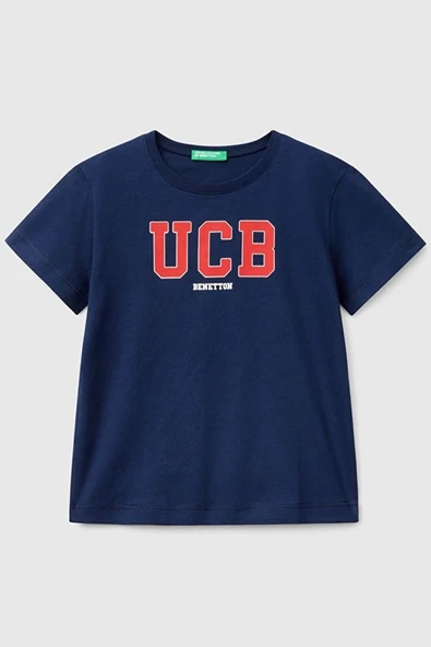 United Colors of Benetton Erkek Çocuk T shirt Lacivert 3I1XG10HT ürün görseli 1
