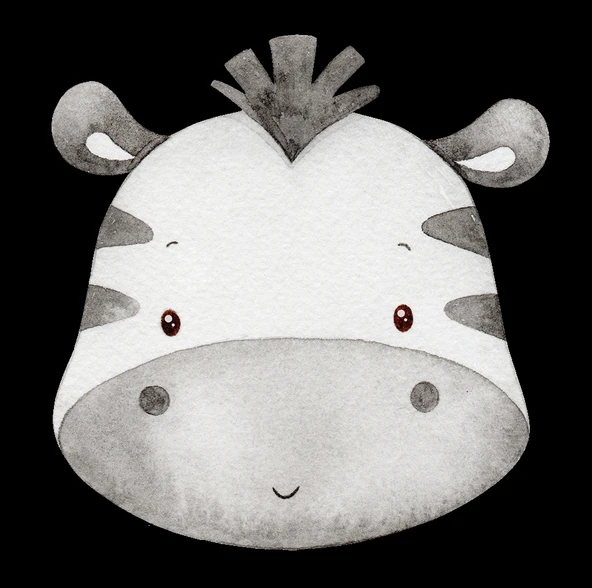 Zebra Kafası Duvar Stickerı ürün görseli 1