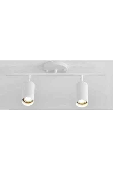 Mylights Beyaz Hareketli Ikili Led Aplik Led Spot Led Avize Gün Işığı Led Ampullü ürün görseli 1