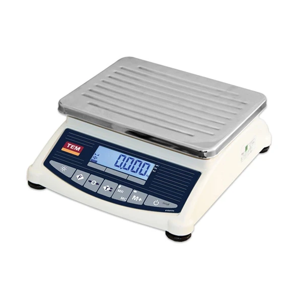 Tem AtaTB 60kg 10-20 gr  Düz Kefe Tel Lcd Onaylı Terazi TABxxxD-O ürün görseli 1