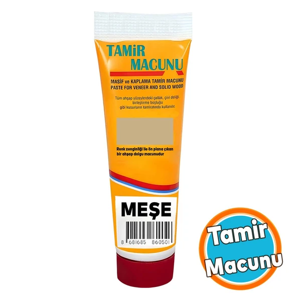 Tamir Macunu Ahşap Parke Meşe Mobilya Dolgu Çatlak Çizik Giderici 200 Gr Kullanıma Hazır Macun ürün görseli 1