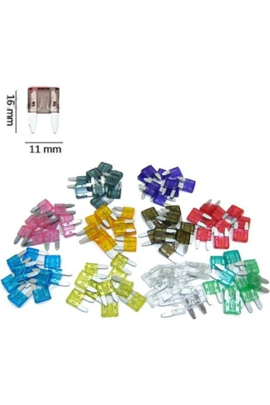 ERAKS CAR ACCESORIES Eraks 25 Adet Mini Boy Bıçak Sigorta Japon Sigorta 10-15-20-25-30 Amper ürün görseli 1