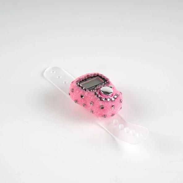 Kum & Boncuklu Zikirmatik (Pembe) ürün görseli 1