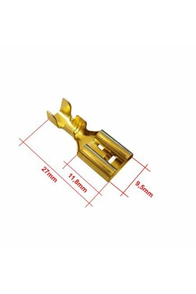 Atarex 9.5mm Dişi Terminal Kablo Ucu 10 Adet ürün görseli 1