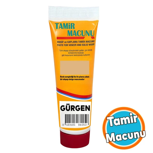 Tamir Macunu Ahşap Parke Gürgen Mobilya Dolgu Çatlak Çizik Giderici 200 Gr Kullanıma Hazır Macun ürün görseli 1