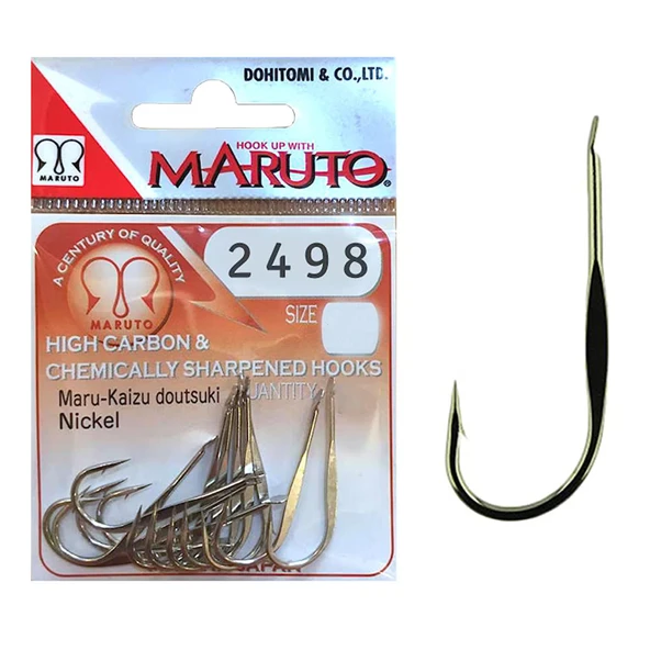 Maruto 2498 Nikel Tekli Olta İğnesi  17 No 11 Adet ürün görseli 1
