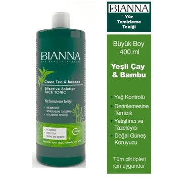 Bianna Green Tea & Bamboo Makyaj Temizleyici 400 ML ürün görseli 1