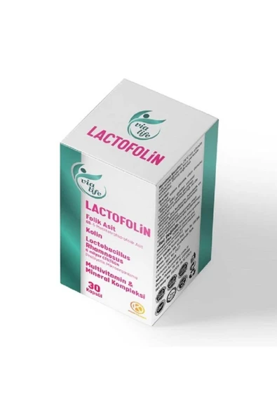 Lactofolin Folik Asit, Kolin, Probiyotik, Multivitamin 30 Kapsül ürün görseli 1