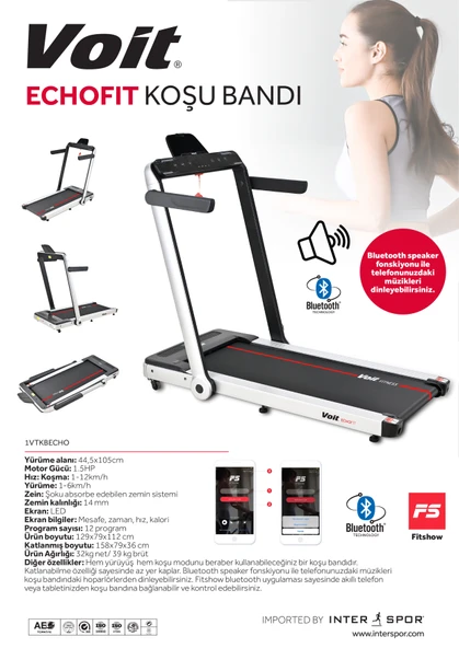 VOİT ECHO FIT KOŞU BANDI - Resim 5