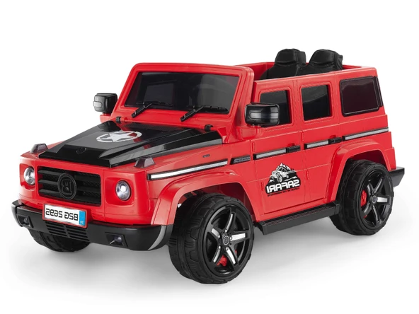 Baby2Go 2695 Safari Akülü Araba 12 Volt / Kırmızı ürün görseli 1