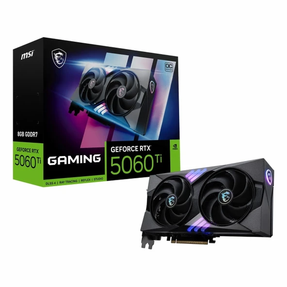 MSI Gaming GeForce RTX 5060 Ti OC 8GB GDDR7 128Bit HDMI/DP Ekran Kartı ürün görseli 1