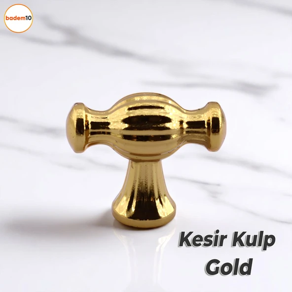 Kesir Gold Altın Metal Kulp Düğme Mobilya Çekmece Mutfak Dolabı Dolap Modern Kapak Kulpları ürün görseli 1