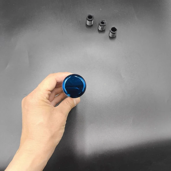 PTTAVM: Yanıklı Momo Mavi Renk Vites Topuzu 13cm Metal Gövde