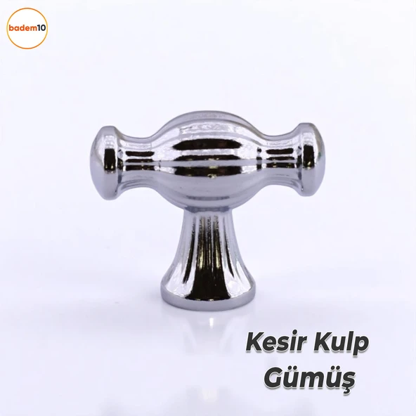 Kesir Gümüş Krom Metal Kulp Düğme Mobilya Çekmece Mutfak Dolabı Dolap Modern Kapak Kulpları ürün görseli 1