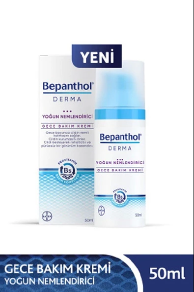 Bepanthol Derma Yoğun Nemlendirici Gece Bakım Kremi 50 Ml ürün görseli 1