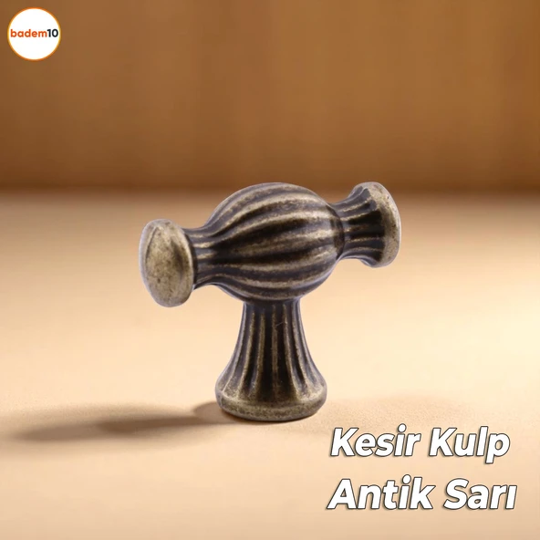 Kesir Eskitme Antik Sarı Metal Kulp Düğme Mobilya Çekmece Mutfak Dolabı Dolap Modern Kapak Kulpları ürün görseli 1