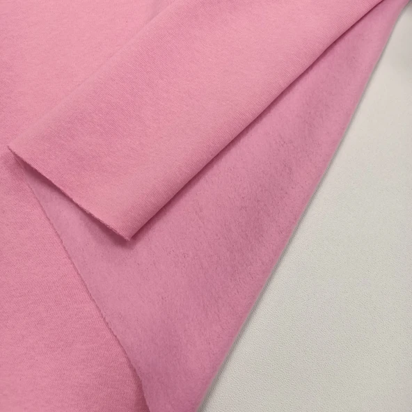 Kaf Kumaş  3 İplik Şardonlu Kumaş | Pembe ürün görseli 1