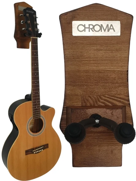 Gitar Bağlama Ukulele Duvar Askısı Standı Masif Çam + Dübel ve Vida dahil ürün görseli 1