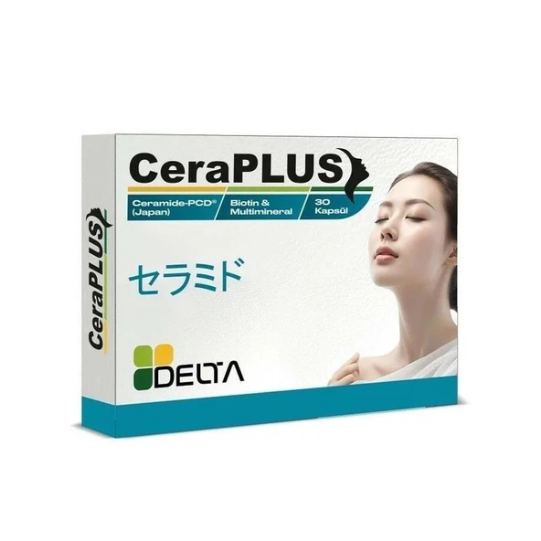 Delta Ceraplus Seramid Biotin Multimineral 30 Kapsül ürün görseli 1