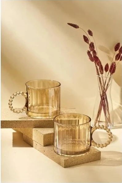 Perotti 15863 Ringo Line 2'li Kupa 325 Ml Amber ürün görseli 1