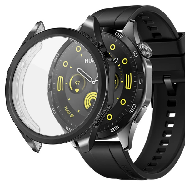 Huawei Watch Gt4 46mm Uyumlu Kasa Ekran Koruyucu 360 Tam Koruma Kılıf Kapak ürün görseli 1