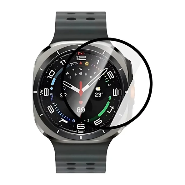 Samsung Galaxy Watch 7 Ultra 47mm ile Uyumlu 3D Full Ekran Koruyucu ürün görseli 1