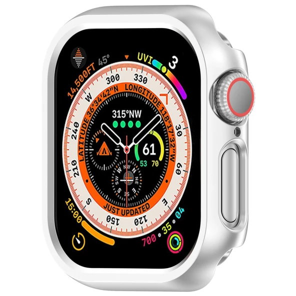 Apple Watch 10. Nesil 46mm Uyumlu Rubber Sert Plastik Koruma Kasa Kılıfı ürün görseli 1