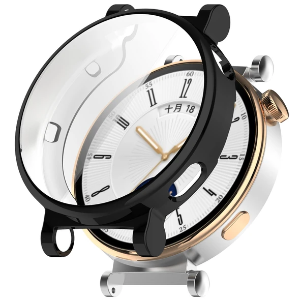 Huawei Watch Gt4 41mm Uyumlu Kasa Ekran Koruyucu 360 Tam Koruma Kılıf Kapak ürün görseli 1
