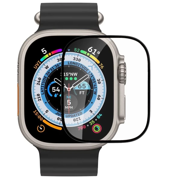 Apple Watch Ultra Apple Watch Ultra 2 49mm ile Uyumlu 3D Full Ekran Koruyucu ürün görseli 1