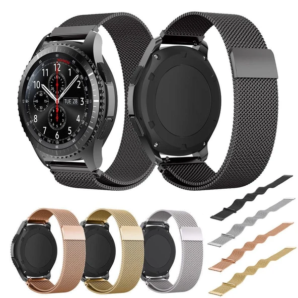 Samsung Gear S3 Frontier&Classic Metal Hasır Mıknatıslı TME Kordon ürün görseli 1