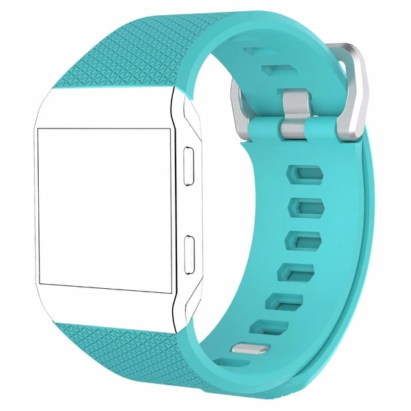 Fitbit Ionic Akıllı Bileklik Renkli Silikon TME Kordon Kayış - Resim 7