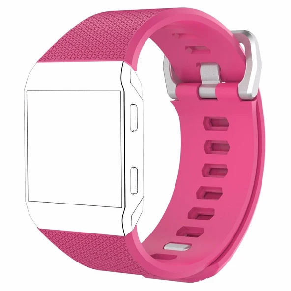 Fitbit Ionic Akıllı Bileklik Renkli Silikon TME Kordon Kayış - Resim 6