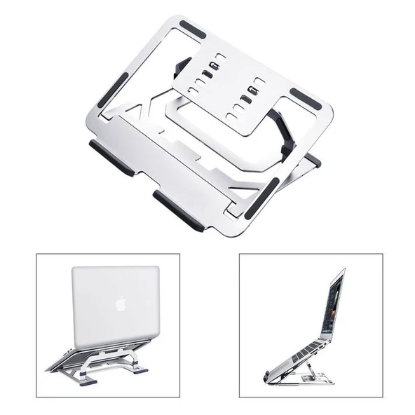 Macbook ile Uyumlu NotebookTaşınabilir Ayarlanabilir Ergonomik Stand ND06 ürün görseli 1