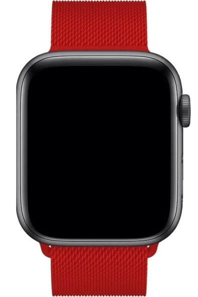 Apple Watch 7 8 9 10 Ultra 2 44 45 46 49mm Uyumlu Metal Hasır Kordon ürün görseli 1