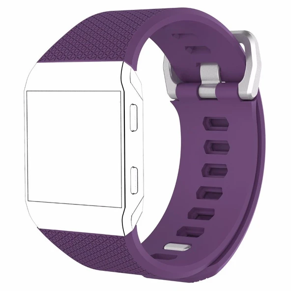 Fitbit Ionic Akıllı Bileklik Renkli Silikon TME Kordon Kayış - Resim 5