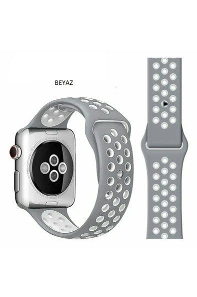 Apple Watch 7 8 9 10 Seri 40 41 42mm Uyumlu Spor Silikon Kordon ürün görseli 1