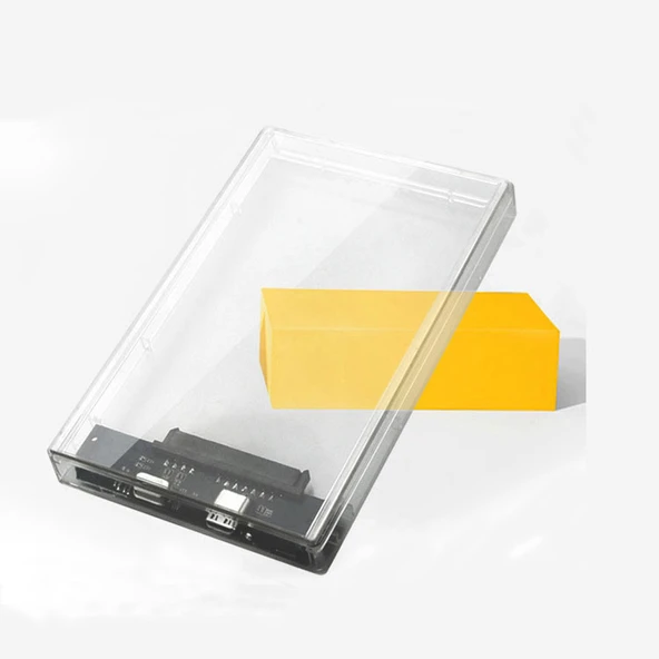 2.5 inç Usb 2.0 Sata Ssd Harddisk Hdd Harici Kutu Şeffaf DD-115T ürün görseli 1