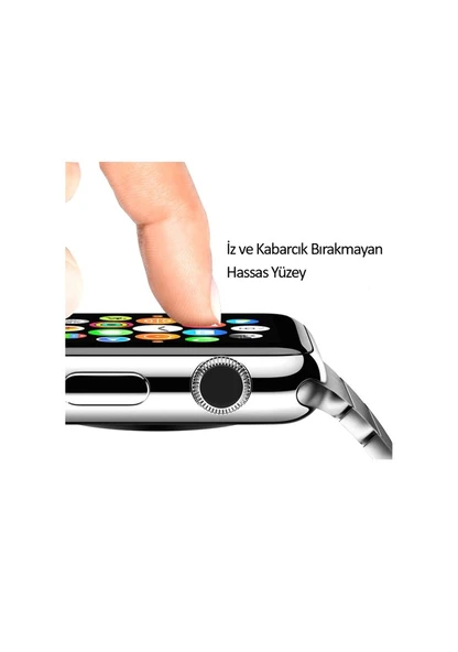 Apple Watch 4 5 40 mm 3D Tam Kaplayan Cam Ekran Koruyucu Filmi ürün görseli 1